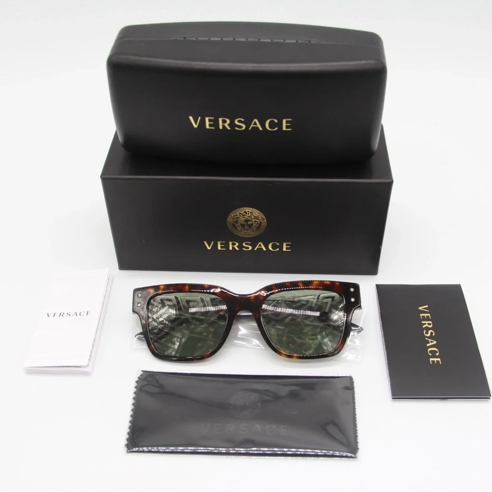 NEW VERSACE VE4421F 108/V8 VERSACE SUNGLASSES MOD 4421-F BROWN EYEWEAR VE4421